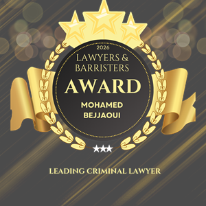 Award11 Mohamed Bejjaoui Lawyers and Barristers Award for Leading Criminal Lawyer